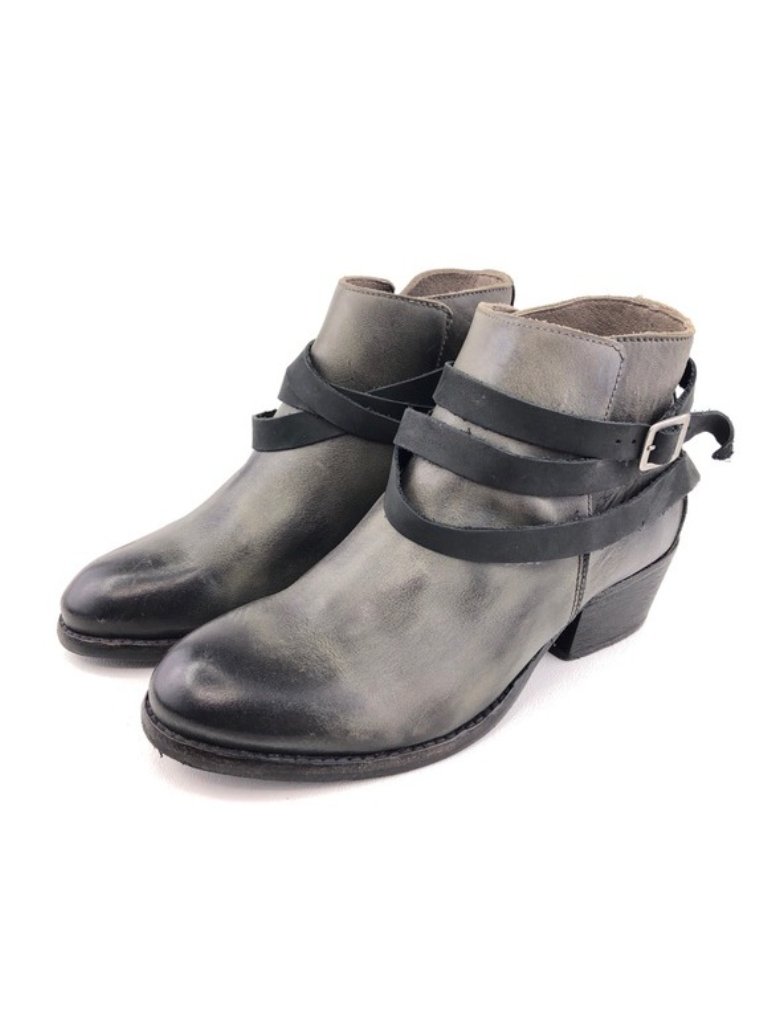 Hudson London Horrigan Smoke Leather Ankle Booties Eur 38 — image 3 of 8
